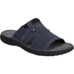 Sandales homme josef seibel vincent 07 en cuir bleu avec laage frontal