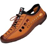 Sandales homme marche randonn�e cuir pour �t� (marron) - marche - homme - randonn�e