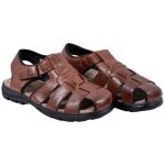 Sandales pour homme ozabi premium - marron - trs bon maintien du pied - confortables et lgres