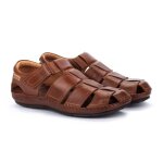 Sandales homme - pikolinos - tarifa 06j - 5433xl - marron - cuero - casual - 100% vachette - cousu � ...