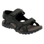 Sandales pour hommes - regatta - haris - noir - synth�tique - boucle de serrage