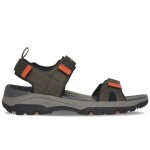 Sandales pour homme skechers tresmen - ryer vert - scratch - synth�tique