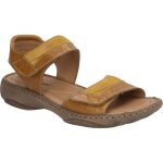 Sandales josef seibel debra 19 en cuir jaune pour femmes - lacets plats - stabilit� et confort