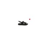 Sandales - kickers - neosummer - cuir - noir - bout ouvert - confort exceptionnel