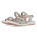 Sandales de marche pieds - nus - ecco - cruise ii - blanc - tige synthtique - ajustement rglable