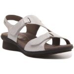 Sandale mephisto paris en cuir nubuck blanc pour femme - lani�re crochet et boucle - taille 40