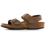 Sandale enfant - birkenstock - new york cadet - marron - boucle de serrage - semelle anatomique