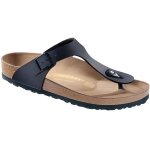 Nu - pieds - birkenstock - gizeh - noir - boucle de serrage - synthtique
