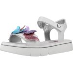Sandale - nu - pieds asso 137659 blanc - enfant fille - boucle de serrage