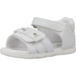 Sandale - nu - pieds chicco 105611 blanc - enfant - fille - boucle de serrage