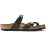 Sandale - nu - pieds femme birkenstock mayari bf - noir bio style casual Sandale - nu - pieds femme birkenstock mayari bf - noir bio style casual