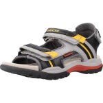Sandale - nu - pieds geox 118501 gris - gar�on enfant - boucle de serrage