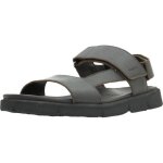 Sandale - nu - pieds geox 135281 - marron - homme - boucle de serrage - cuir - compens