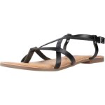 Sandale - nu - pieds gioseppo 136538 noir - cuir - compens� 2cm - boucle de serrage
