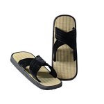 Sandales en paille de riz enfant kwon zoris - noir - 32 / 33