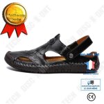 Sandales de plage pour hommes en plein air - tech discount - noir - respirantes et antidérapantes Sandales de plage pour hommes en plein air - tech discount - noir - respirantes et antidérapantes