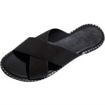 Sandales plates femmes sandale bout ouvert anti - drapant t chaussures pantoufles chaussons chaussure ...