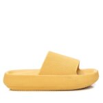 Sandales plates femme - xti - jaune - synthtique - certificat vgtalien peta