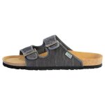 Sandales plates natural world - homme - rfrence 52178 hnoir - fermeture bride - matriaux cologiques ...