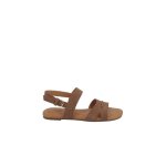 Sandales plates ugg kaitie slingback - marron - femme - boucle de serrage - talon plat 2cm