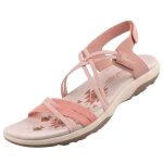 Sandales reggae slim takes two - skechers - femme - rose - scratch