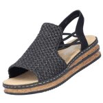 Sandales rieker femme noir