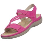 Sandales rieker femme rose - rieker - 64870 - 31 - scratch - compens - basse