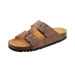 Sandale - scholl - josephine - suede - boucle de serrage - talon plat - basse