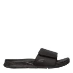Sandales hommes skechers consistent - noir - scratch - synthtique - 2 cm - plat