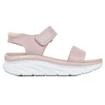 Sandales - skechers - dlux walker new block - rose - textile - lacets