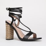 Sandales � talon en cordage tress�. pour femme - sandales nu - pieds - la modeuse