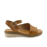 Sandales à talon en cuir pour femme dorking d8771 - marron Sandales à talon en cuir pour femme dorking d8771 - marron