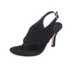 Sandales � talons hauts pour femmes - funmoon - noir - plateau - sangle de cheville - talons fins
