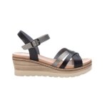 Xti - sandales  talon - noire - noir - 40 - chaussures femme
