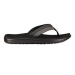Teva voya flip ? sandales homme noir / gris semelle mush sangle polyester recycl�