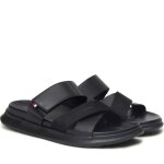 Sandales tommy hilfiger fm0fm05004 bds noir chaussures homme
