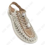 Sandales tresses pour hommes - tech discount - taille 40 - tissage - caoutchouc dcontract - lusure ...