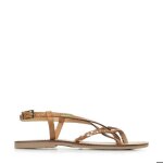 Sandales les tropeziennes chou miel / or femme - cuir - ouvert - bride - confort exceptionnel