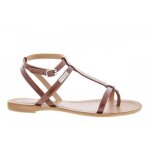 Sandales les trop�ziennes hilan tan - cuir - femme