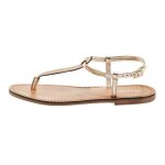 Sandales les tropeziennes par m. belarbi harvil or femme - cuir - fermeture � bride - confort exceptionnel ...