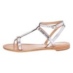 Sandales les tropeziennes par m. belarbi hilan argent / serpent femme - cuir bride / boucle confortable ...