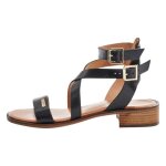 Sandales les tropeziennes par m. belarbi hocean noir femme - cuir - bride - confort exceptionnel