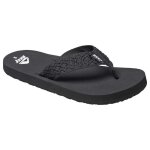 Sandalettes flip flop - reef - smoothy - noir - confortable - durable