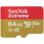 Sandisk extreme carte microsdxc 64 gb class 10 uhs - i v30 video speed class r�sistance aux chocs �tanche ...