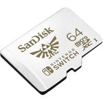 Carte mmoire microsdxc - sandisk - 64 go - uhs - i - compatible nintendo switch - 100 mo / s