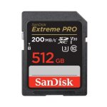 Carte m�moire - sandisk - extreme pro - 512go - uhs - i - 200 mo / s - classe 10 u3 v30