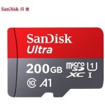 Carte m�moire micro sd - sandisk - ultra - 200 go - vitesse de lecture 98 mo / s - classe 10