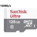 Sandisk ultra carte m�moire 128go micro sd sdxc 100mb / s class 10 micro sd sdxc sdsqunr - 128g