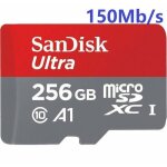 Sandisk ultra micro sd sdxc 256go 256gb 256g tf carte 150mb / s classe 10 u1 a1 adaptateur sd inclus