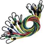 Sandow lastique 80cm avec crochets - lot de 10